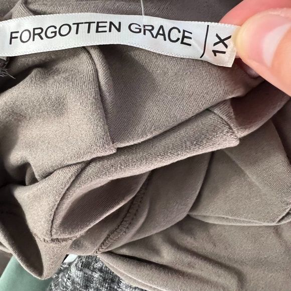 NWT FORGOTTEN GRACE‎ Brown Nude Scoop Neck Dress (1X) - Picture 6 of 8